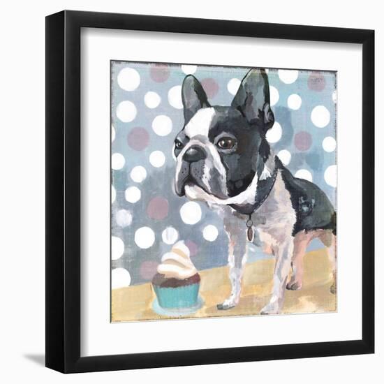 Pug Birthday-Anna Polanski-Framed Art Print