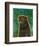 Pug (black)-John Golden-Framed Art Print