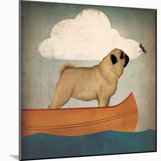Pug Canoe Co-Ryan Fowler-Mounted Art Print