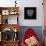 Pug Head Black Mesh-Lisa Kroll-Framed Stretched Canvas displayed on a wall