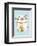 Pug holding sign - Hannah Stephey Cartoon Dog Print-Hannah Stephey-Framed Art Print