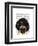 Pug in a Bad Wig-Fab Funky-Framed Art Print