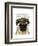 Pug in Flat Cap-Fab Funky-Framed Art Print