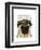 Pug in Flat Cap-Fab Funky-Framed Art Print