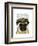 Pug in Flat Cap-Fab Funky-Framed Art Print