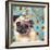 Pug Love-Anna Polanski-Framed Art Print