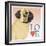 Pug Love-Tomoyo Pitcher-Framed Giclee Print