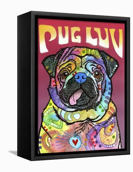 Pug Luv-Dean Russo-Framed Premier Image Canvas