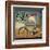 Pug on a Bike Indigo-Ryan Fowler-Framed Art Print