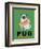 Pug Orange Juice-Ken Bailey-Framed Giclee Print