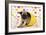 Pug Puppy (6 Wks Old) in a Yellow Pot-null-Framed Photographic Print