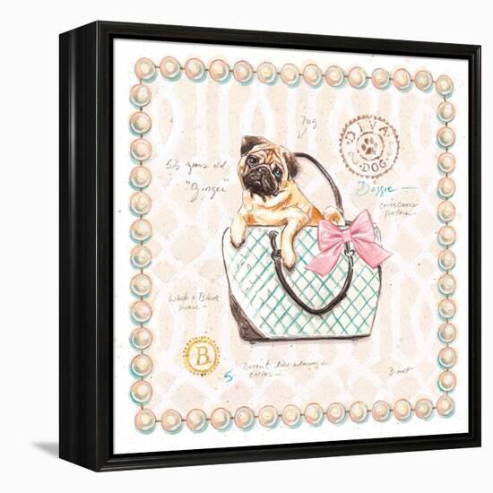 Pug Puppy Purse-Chad Barrett-Framed Stretched Canvas