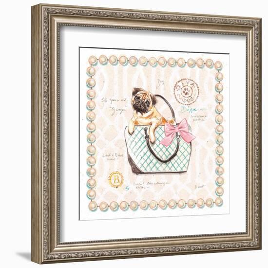 Pug Puppy Purse-Chad Barrett-Framed Art Print