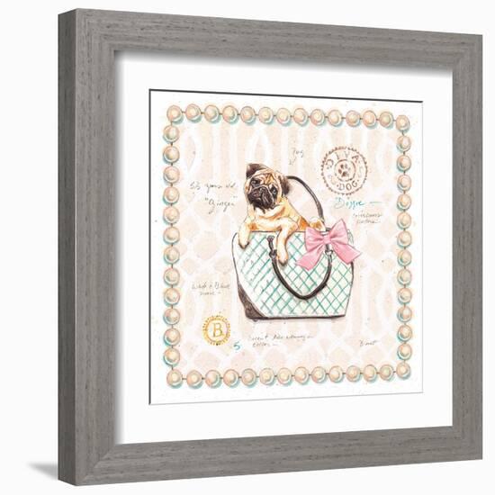 Pug Puppy Purse-Chad Barrett-Framed Art Print