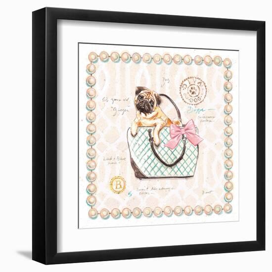 Pug Puppy Purse-Chad Barrett-Framed Art Print