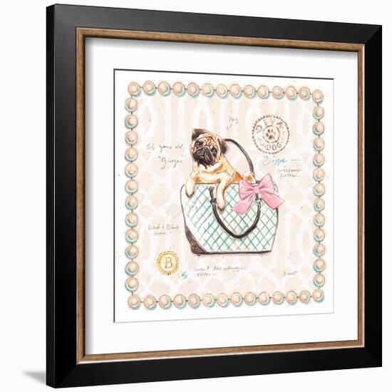 Pug Puppy Purse-Chad Barrett-Framed Art Print