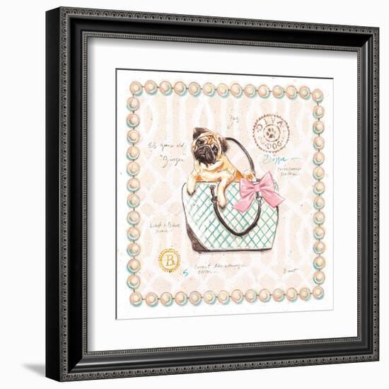 Pug Puppy Purse-Chad Barrett-Framed Art Print