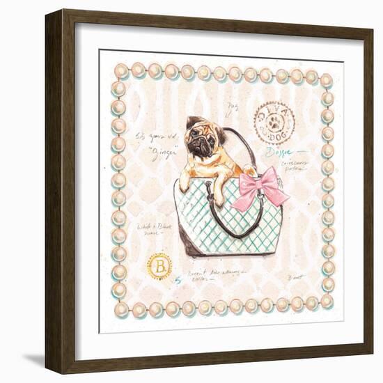 Pug Puppy Purse-Chad Barrett-Framed Art Print