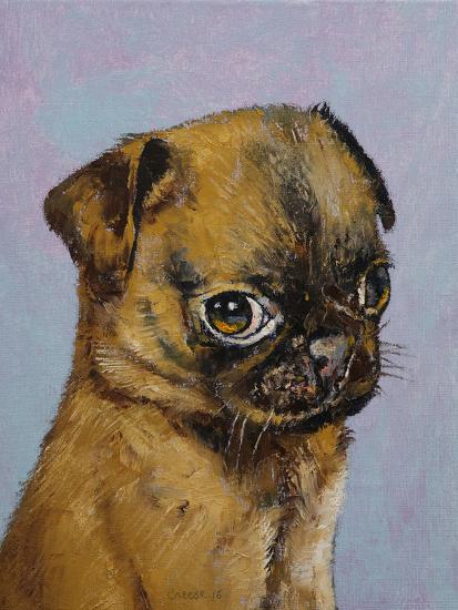 pug puppy art print