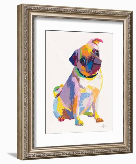 Pug Sketch-Patti Mollica-Framed Art Print