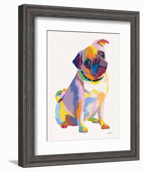 Pug Sketch-Patti Mollica-Framed Art Print