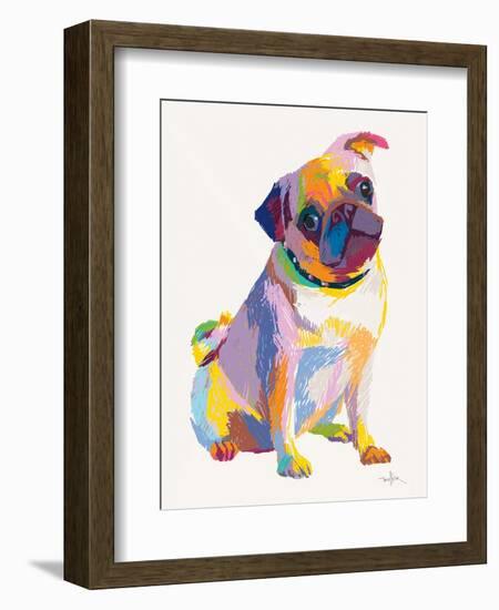 Pug Sketch-Patti Mollica-Framed Art Print