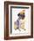 Pug Sketch-Patti Mollica-Framed Art Print