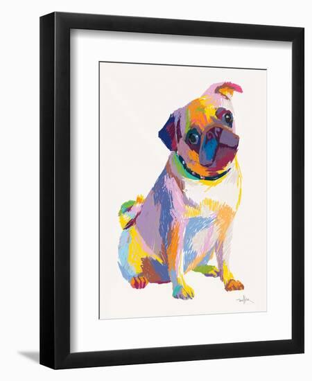 Pug Sketch-Patti Mollica-Framed Art Print