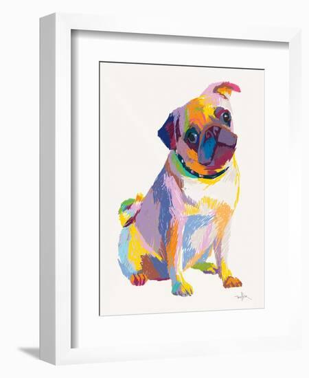 Pug Sketch-Patti Mollica-Framed Art Print