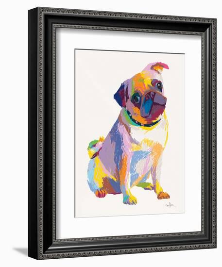 Pug Sketch-Patti Mollica-Framed Art Print