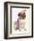 Pug Sketch-Patti Mollica-Framed Art Print