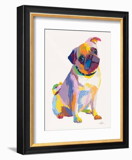 Pug Sketch-Patti Mollica-Framed Art Print