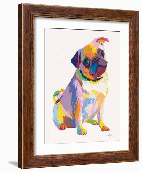 Pug Sketch-Patti Mollica-Framed Art Print