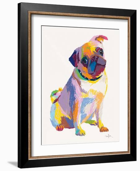 Pug Sketch-Patti Mollica-Framed Art Print