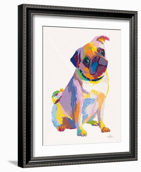 Pug Sketch-Patti Mollica-Framed Art Print