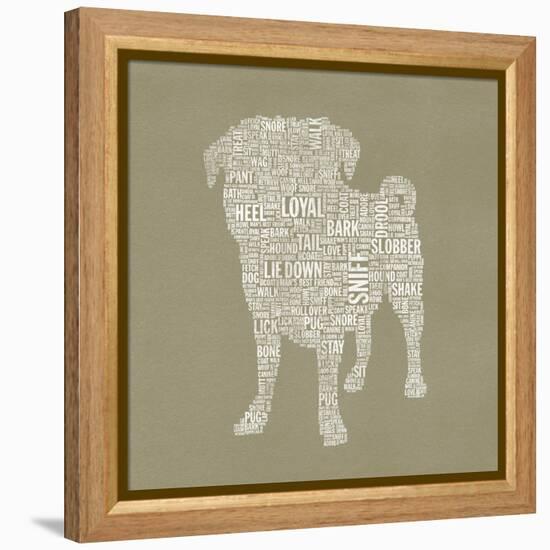 Pug Type 2A-Stella Bradley-Framed Premier Image Canvas