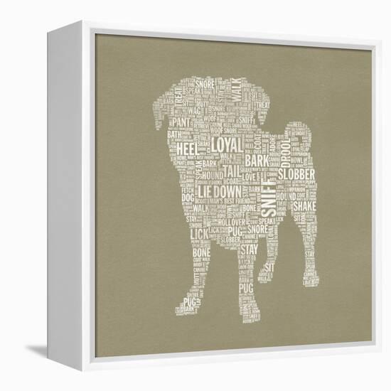 Pug Type 2A-Stella Bradley-Framed Premier Image Canvas