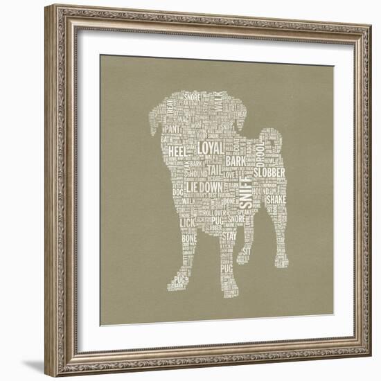 Pug Type 2A-Stella Bradley-Framed Giclee Print