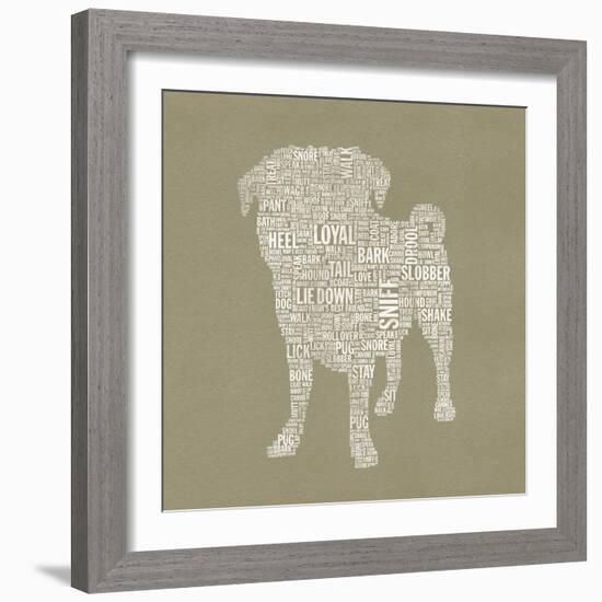 Pug Type 2A-Stella Bradley-Framed Giclee Print