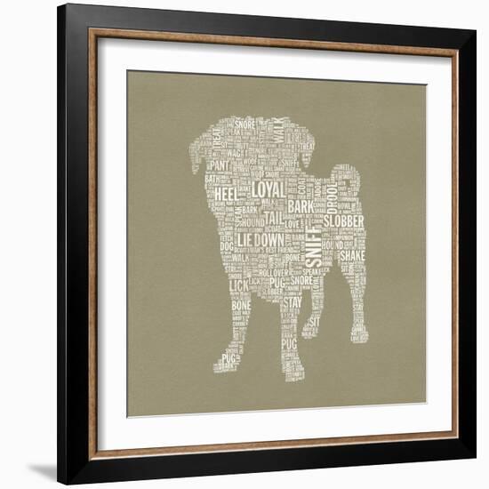 Pug Type 2A-Stella Bradley-Framed Giclee Print