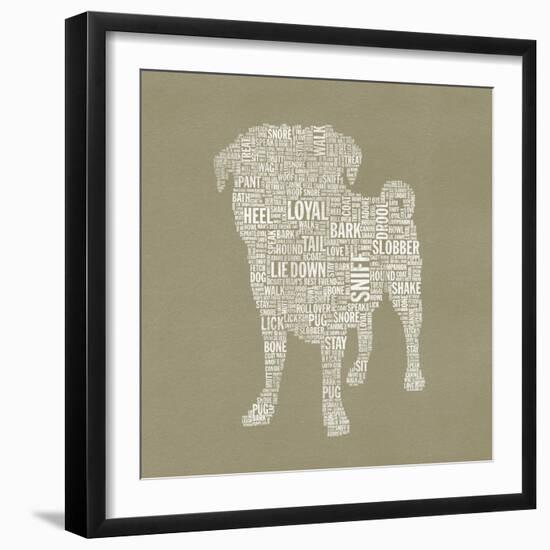 Pug Type 2A-Stella Bradley-Framed Giclee Print