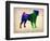 Pug Watercolor-NaxArt-Framed Art Print