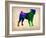 Pug Watercolor-NaxArt-Framed Art Print