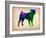 Pug Watercolor-NaxArt-Framed Art Print