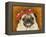 Pug Wearing Floral Hat-Leland Bobb?-Framed Premier Image Canvas