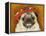 Pug Wearing Floral Hat-Leland Bobb?-Framed Premier Image Canvas