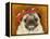 Pug Wearing Floral Hat-Leland Bobb?-Framed Premier Image Canvas