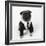 Pug Wearing Shirt, Tie and Necklace-null-Framed Photographic Print