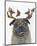 Pug With a Big Rack-Melissa Symons-Mounted Art Print