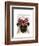 Pug with Red Spotty Bow on Head-Fab Funky-Framed Art Print